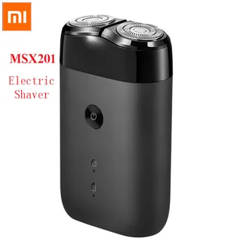 

Original Xiaomi Mijia MSX201 Electric Men Shavers Floating Head Portable Rotating Double Cutter Head IPX7 Waterproof Shaver 2020
