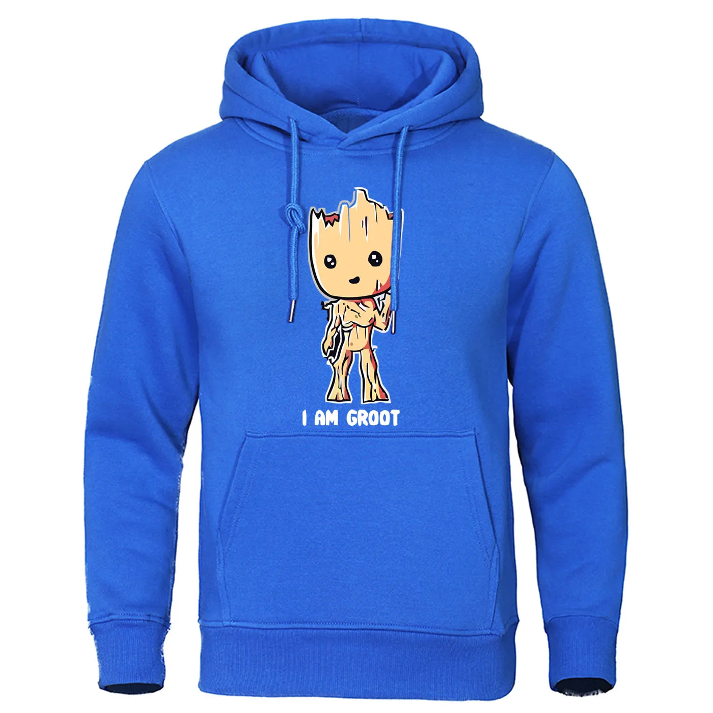 blue 6 Guardians of the Galaxy, крутые толстовки, I AM Groot, Мужская толстовка, Мстители, супергерой, толстовка, мужская, осень, зима, теплый пуловер - Цвет: blue 6