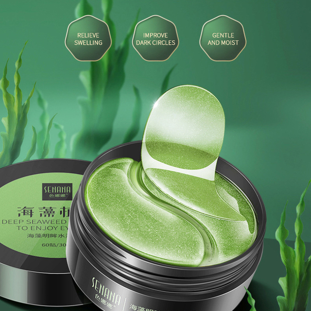 Black Pearl Eye Mask Natural Whitening Moisturizing Gel Eye Patches Remove Dark Circles Anti Age Wrinkle Korean Cosmetics