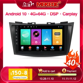 

4G LTE HD 9" Android 10 Car DVD Player for Suzuki Swift 2011 2012 2013 2014 2015 Car Radio GPS Navigation WiFi Player 2din