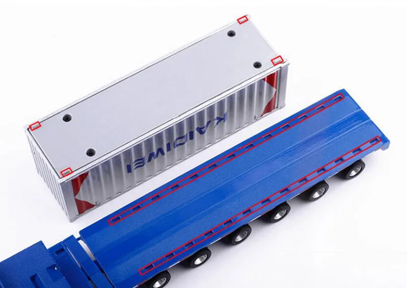 1:50 Масштаб сплава транспортный автомобиль металлический контейнер грузовика-трейлера логистика автомобиль изготовление литьем модель автомобиля ребенок игрушки коллекции