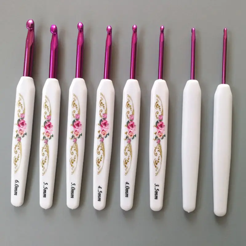 Mix Sizes 1.0-6.0Mm Crochet Hook Set Aluminum Crochet Needles With Case Sweater Yarn Weave Knitting Hook Sewing Needles For Mom