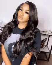 Allove de la onda del cuerpo de la peluca con malla Frontal transparente 13x4 peluca Frontal de encaje pelucas de cabello humano para las mujeres negras 28 30 pulgadas peluca con malla Frontal