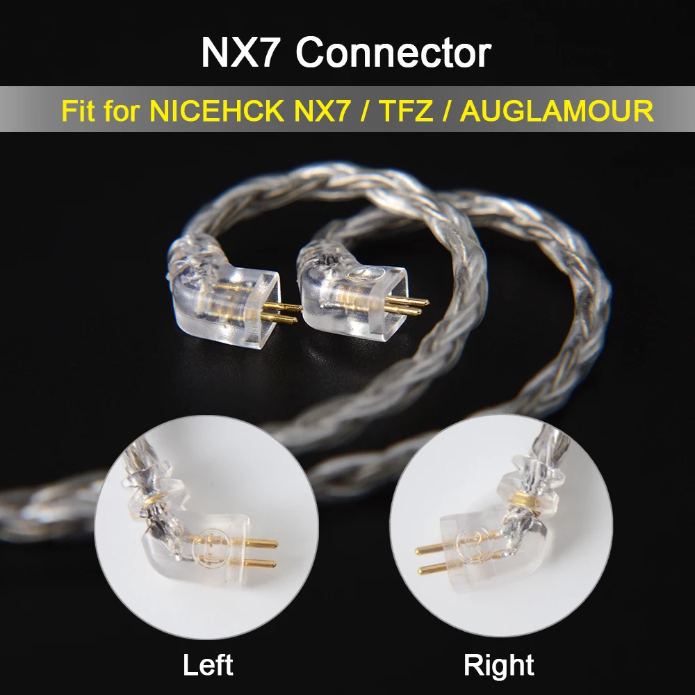 NICEHCK C16-4 16 Core посеребренный кабель 3,5/2,5/4,4 мм разъем MMCX/2Pin/QDC/NX7 булавки для QDC C12 ZSX V90 TFZ NX7 Pro/DB3/F3/BL-03