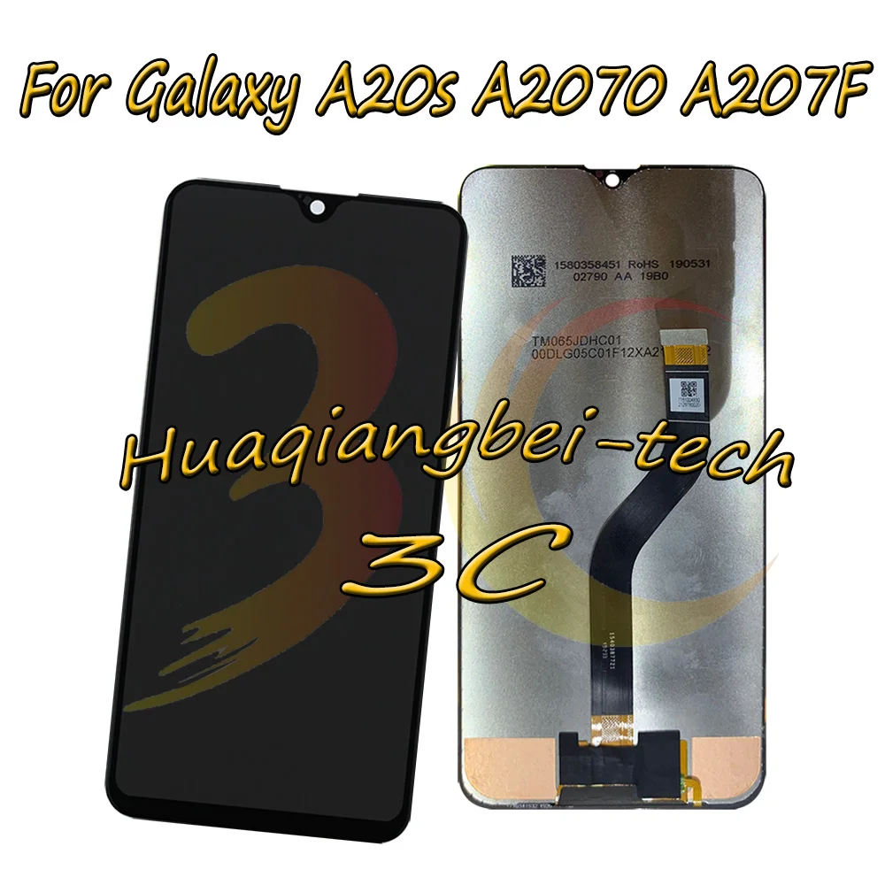 

6.4'' New For Samsung Galaxy A20s A2070 A207F SM-A2070 A207F Full LCD DIsplay + Touch Screen Digitizer Assembly 100% Tested