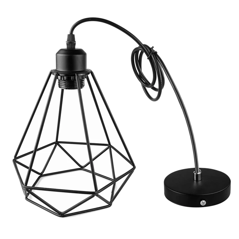 

Top-Vintage Pendant Lamp E27 Chandelier Ceiling Lights (No Bulbs) Industrial Retro Style (Cage Shape)