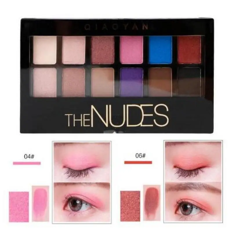 Cosmetic Matte Eye Shadow 12 Colors Make Up Set Nudes Pallete Eyeshadow Palette Brighten