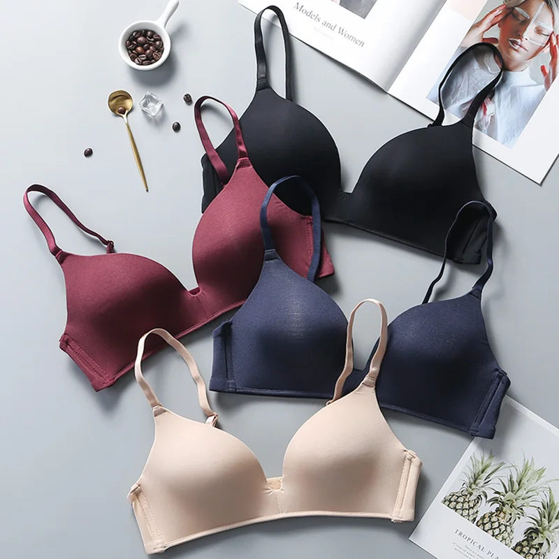  Sexy Push Up Bra Lingerie Deep U Cup Bras For Women Seamless Bra Wireless Bralette Backless Plunge 