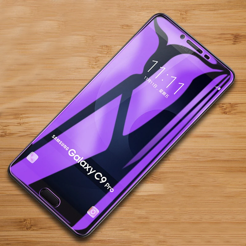 

9H Anti Blue-ray Tempered Glass For Samsung Galaxy C9 Pro Block Blue Light Screen Protector For Samsung C9 Pro Protective Glass