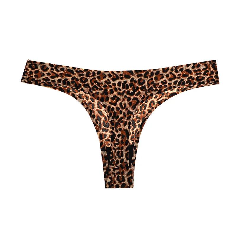 Women Panties Women Seamless Ultra-thin Underwear G String Sexy Lace Leopard Lingerie Women's Panties Thongs T-back Ladies briefs Female Panty