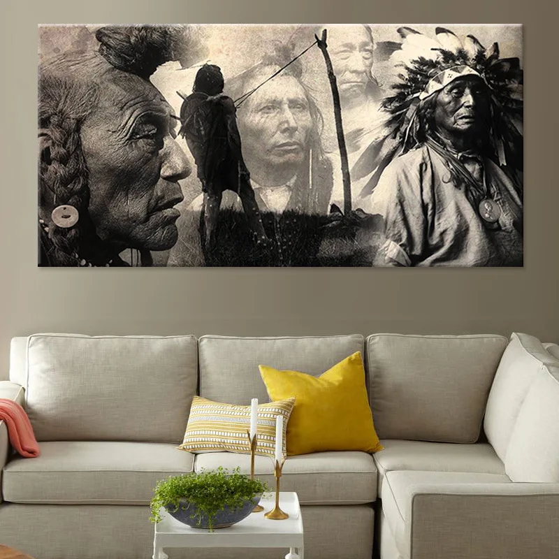 

Retro Classic Indian Indian Figures Posters and Prints Canvas Painting Oil Painting Wall Art for Wall Pictures for Living Room