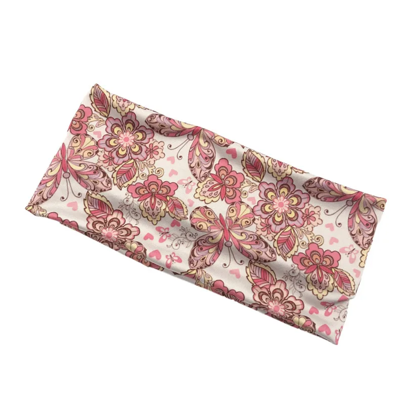 Headband Polyester Elastic Sweatband Hair Bands Knit Print Work Out Accessories Head Wrap Sport Fashion Headbands For Women |