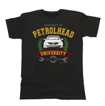 

Mens Car T-Shirt Property of Petrolhead University SUV Dept. Kia Sportage gift