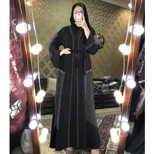 

Black Abaya Dubai Turkey Muslim Hijab Dress 2022 Caftan Marocain Evening Arabe Islamic Clothing Kimono Femme Musulmane Djellaba