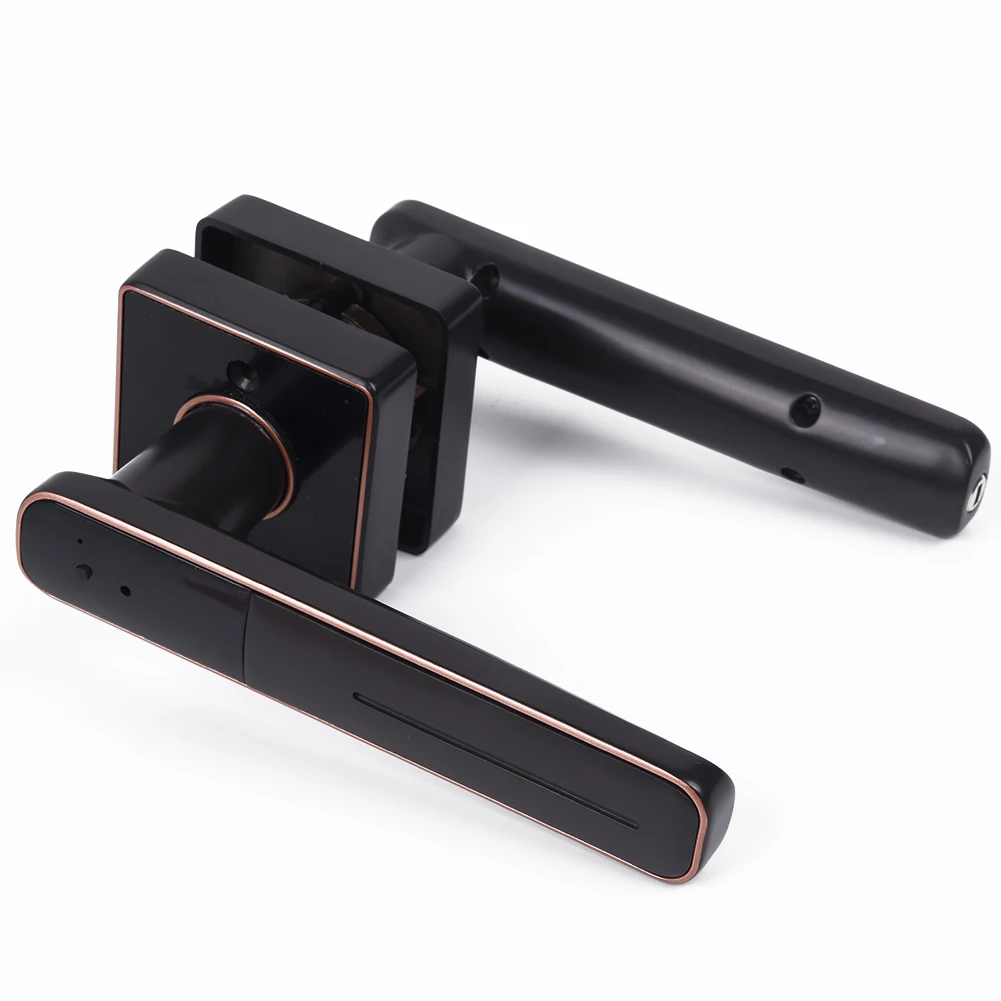 Smart Home Interior Bedroom Wooden Door Fingerprint Lock USB& Battery Charging