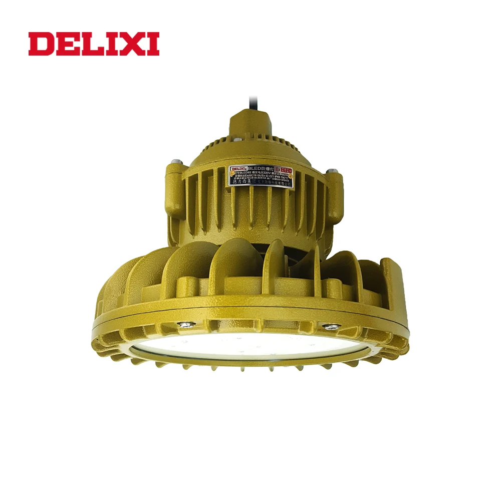 DELIXI B светодиодный 62-I светодиодный взрывозащищенный светильник 30 Вт 40 Вт 50 Вт AC 220 В ip66 WF1 огнестойкий тип круговой промышленный светильник