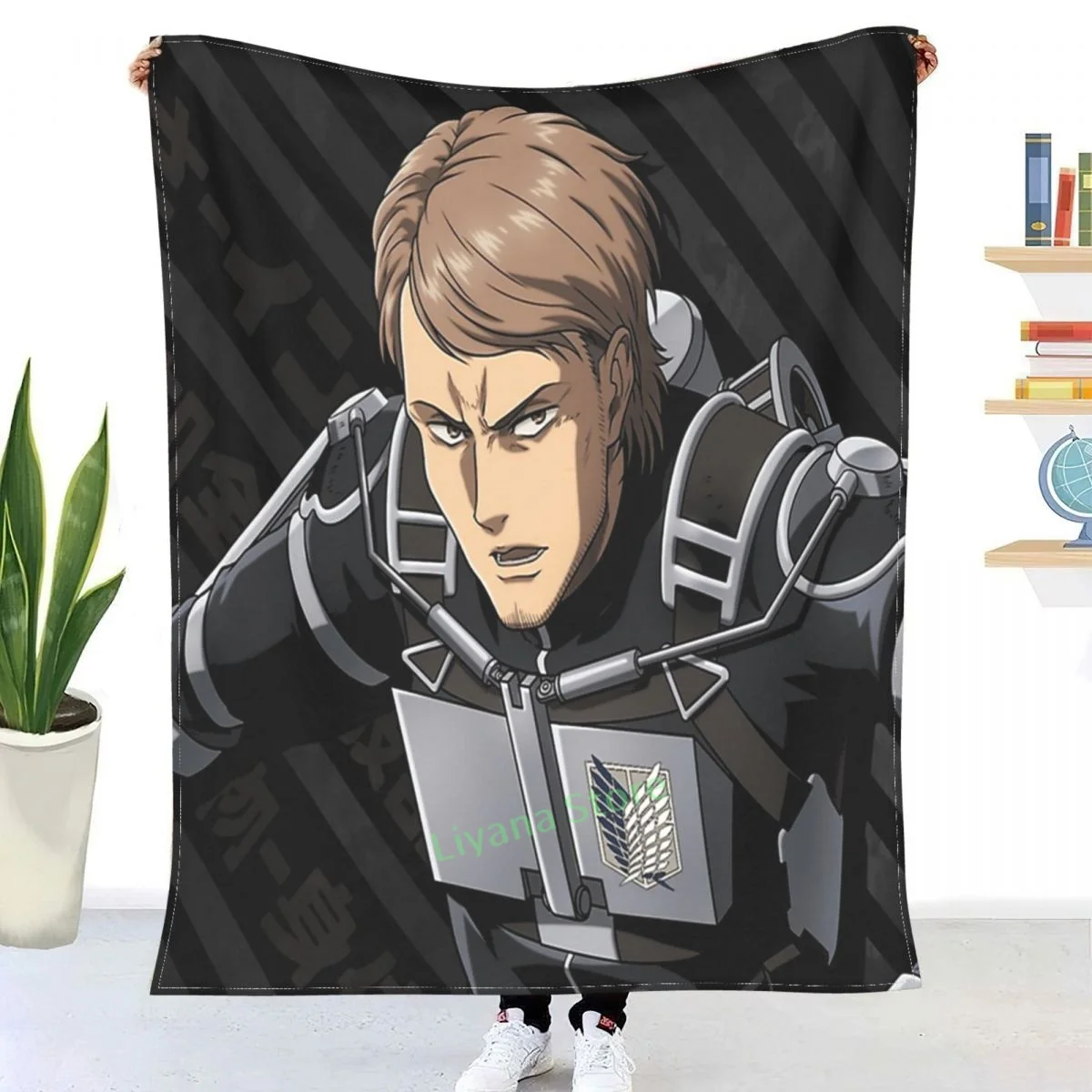 Shingeki No Kyojin Jean Kirstein Throw Blanket 3d Printed Sofa