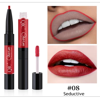 

12pcs Lipstick Set Best Double-end Lip Makeup Lipstick Pencil Liquid Magic Wine Red Edible Cosmetics Matte Lipstick Long Lasting