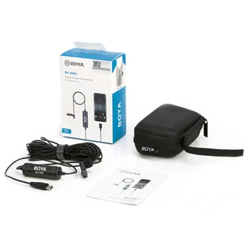 

Boya BY-DM2 Lavalier Condenser Microphone Type-C Interview Vlogging Video Recording Mic for Samsung Android Smartphones iPhone