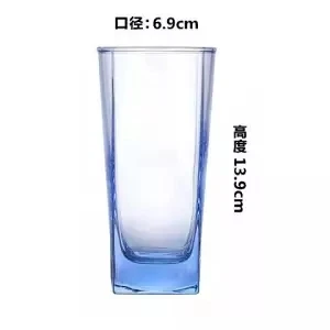 Стеклянная чашка для воды стеклянная чашка для молока прозрачная термостойкая чашка пивной сок напиток чашка для смузи бокал для вина es бокал для вина - Цвет: 320ML