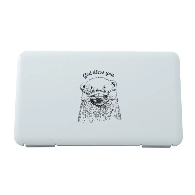 

Portable Face Mask Container Dustproof Mouth Cover Storage Box Mask Case Holder