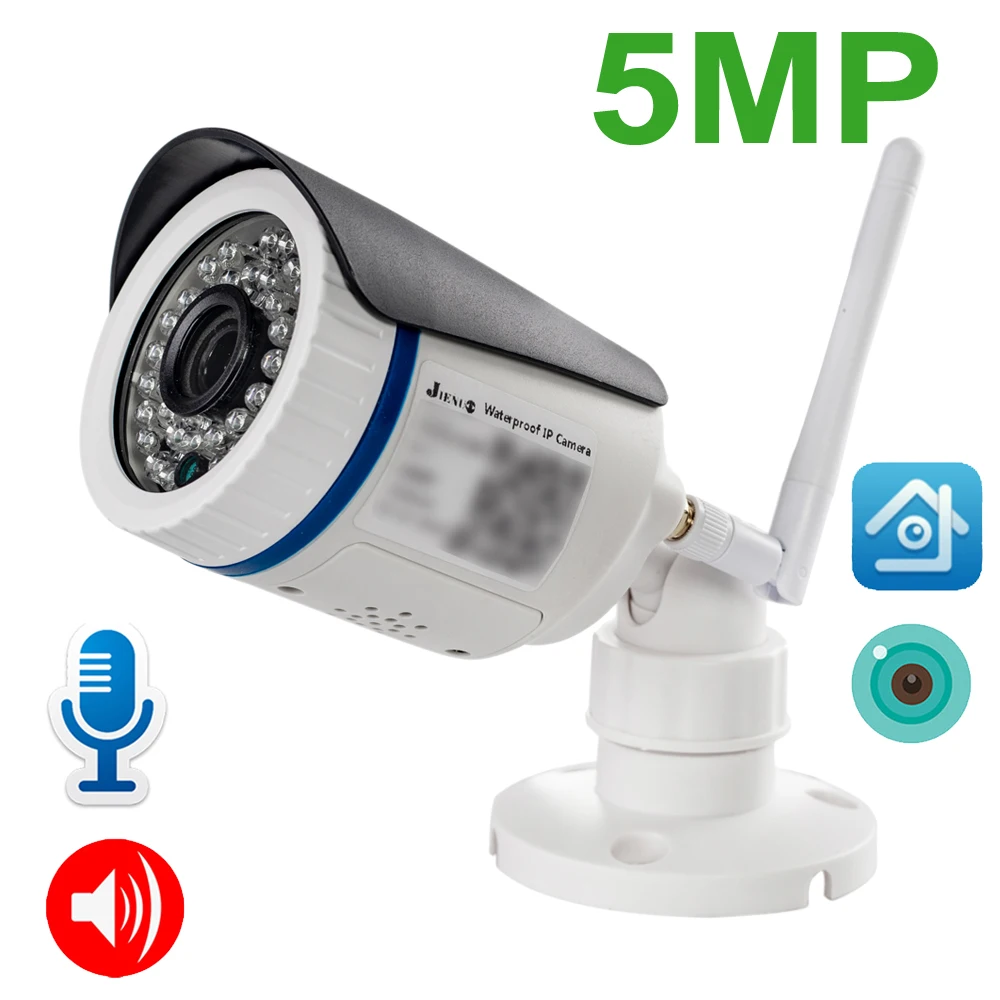 5MP Wireless IP Camera Outdoor 128G Waterproof Two-way Voice intercom Cctv Security Surveillance Infrared Wifi Home Camera XMEye