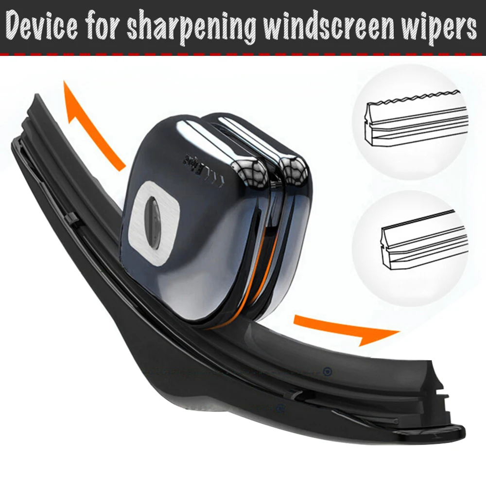 Car wiper blade sharpening device 