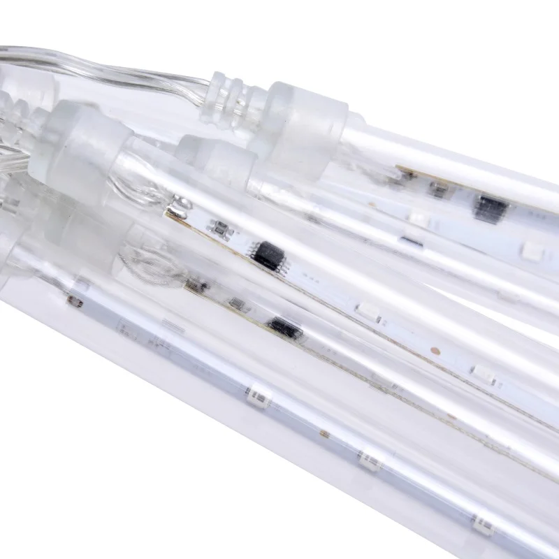 US/EU Plug 220V светодиодный полые патч дождь трубки Рождество Открытый Пейзаж Деревья