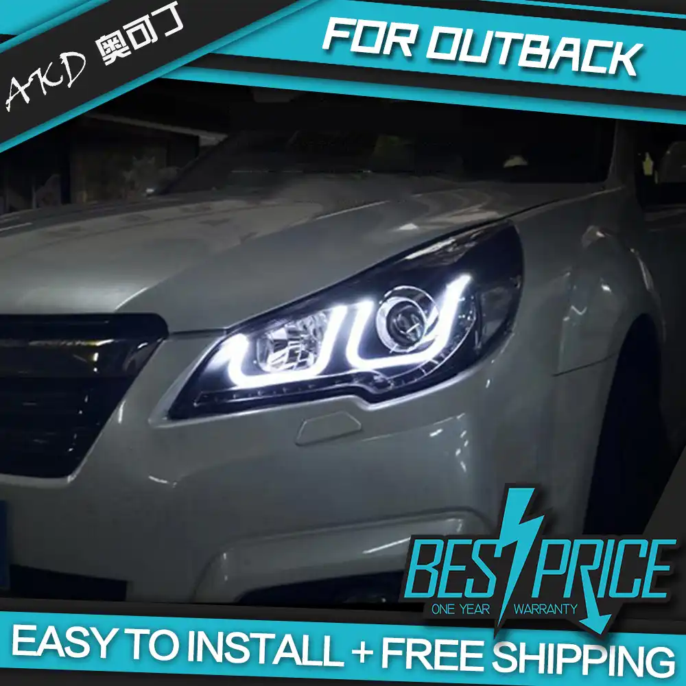 Akd車スタイリングヘッドライトsabaruアウトバックレガシィヘッドライトled走行用ライトバイキセノンビームフォグランプ天使の目自動 カーライトの組み立て Aliexpress