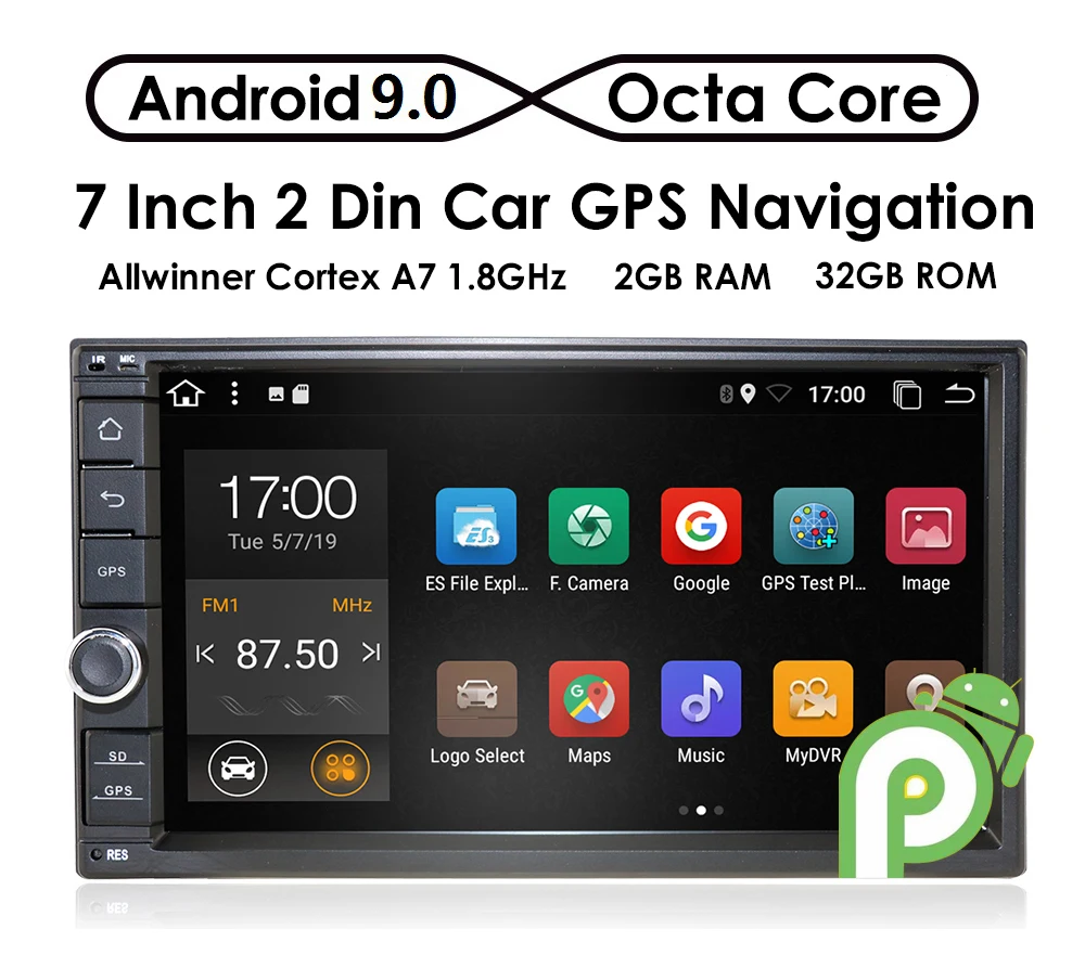 Top 7 INCH Android 9.0 GPS Navigation Autoradio Multimedia DVD Player Bluetooth WIFI MirrorLink OBD2 Universal 2Din Car Radio 32G EQ 2 Top 7 INCH Android 9.0 GPS Navigation Autoradio Multimedia DVD Player Bluetooth WIFI MirrorLink OBD2 Universal 2Din Car Radio 32G EQ 2