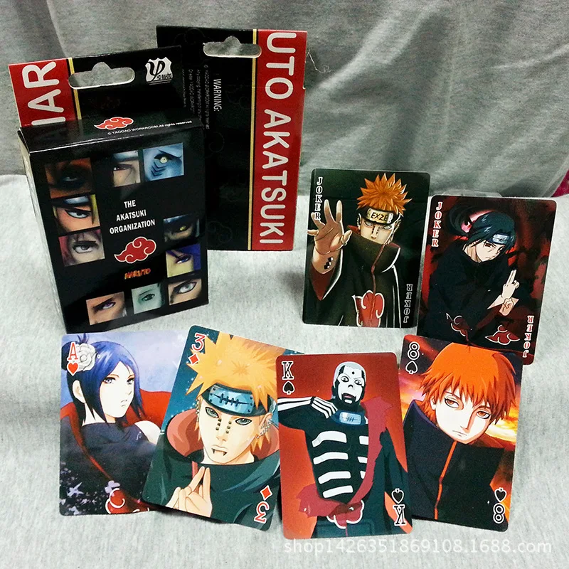 Карты для покера AKATSUKI с коробкой аниме-игрушка | Игрушки и хобби