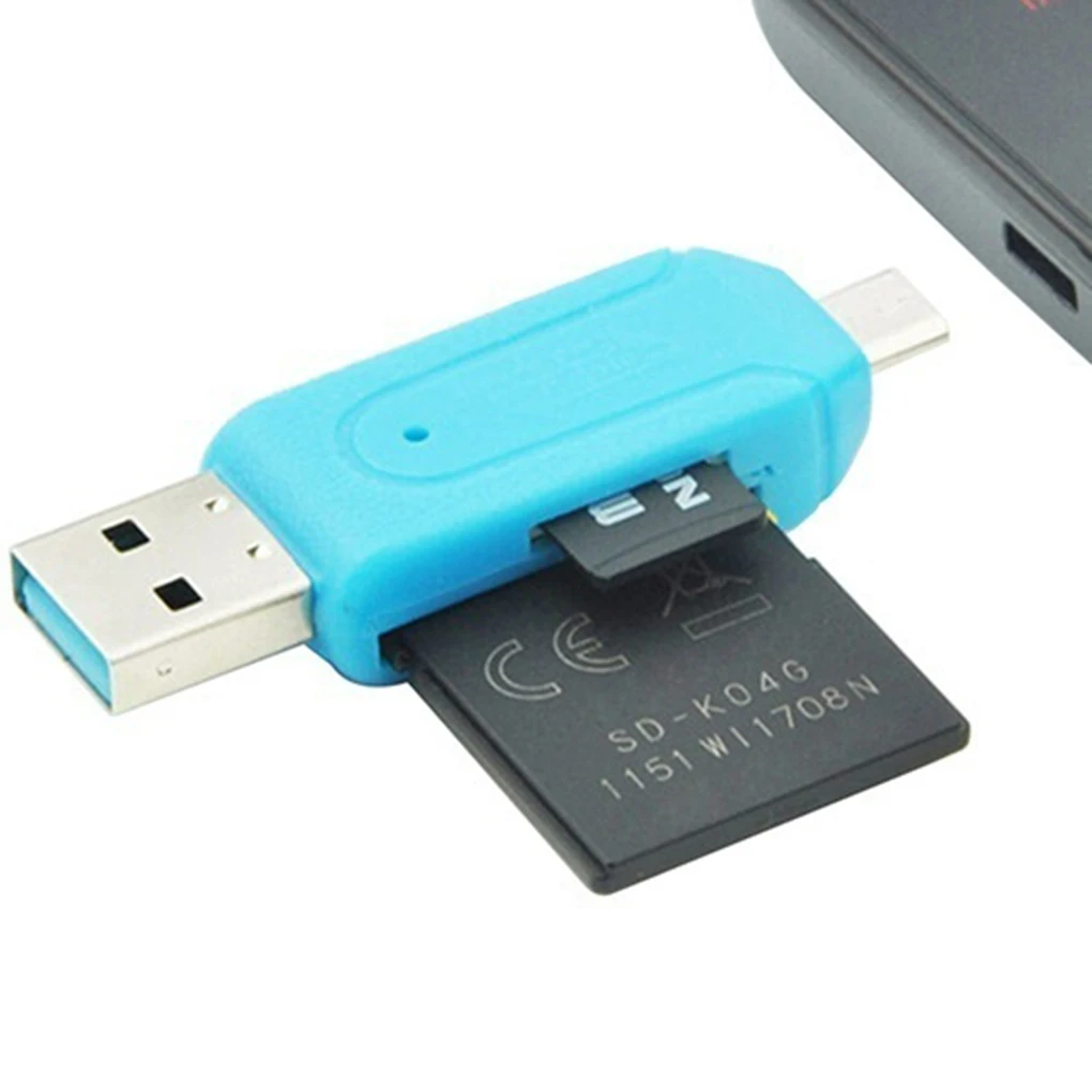 Мобильный телефон камера SD TF мини SD SDHC карта памяти Micro USB 2,0 адаптер для чтения карт OTG компьютер двойной слот двойного назначения