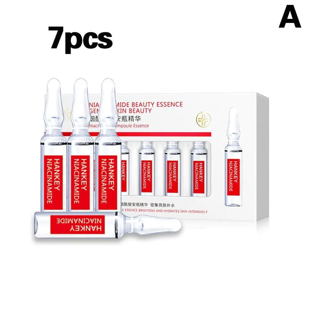 for whitening 2 мл 7 шт./компл. Сыворотка для лица увлажняющая кислота темные пятна корректирующая Ампула набор уменьшает пятна морщины ампулы - Вес нетто: for whitening