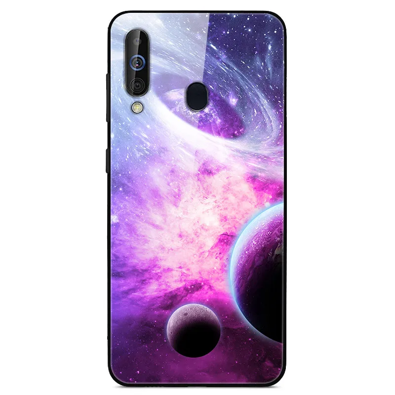 36 Чехол для samsung Galaxy A60, чехол из закаленного стекла «Планета космос», чехол из стекла для samsung A60 SM-A6060 6,", оболочка A60 - Цвет: 36