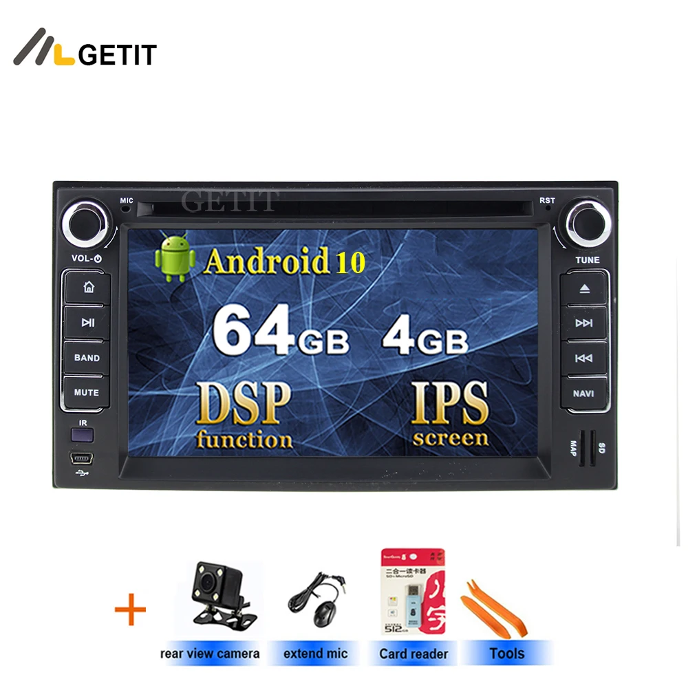 4 ГБ ОЗУ Android 10 автомобильный DVD плеер для KIA SORENTO SPORTAGE SPECTRA SEDONA STAR CARNIVAL CERATO CARENS с GPS