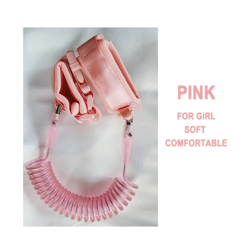 pink 1.5m Уход за младенцем, ремень, веревка, анти-потеря, браслет, браслет для малышей, поводок, безопасность на открытом воздухе, для прогулок, детский подарок - Цвет: pink 1.5m