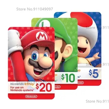 

US eShop Card for Switch 3DS $5/$10/$15/$20/$25 Gift Card Recharge Card