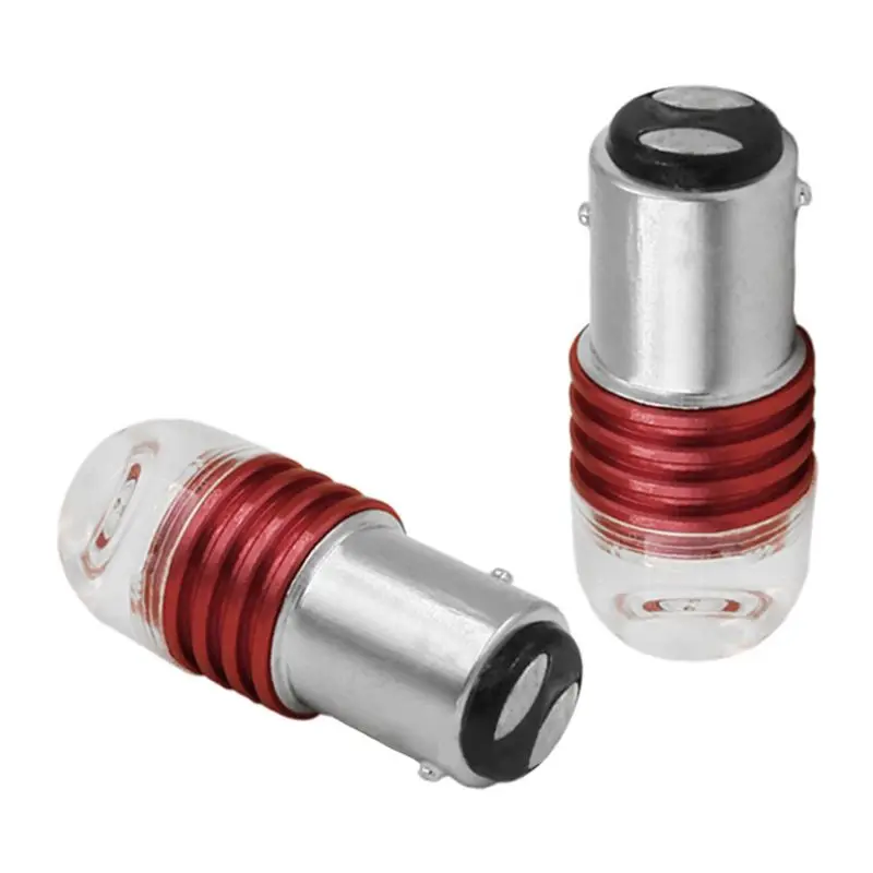 2PCS Red 1157 Strobe Flashing LED Projector Bulbs For Car Tail Brake Lights Auto Turn Signal Lamp Bulb