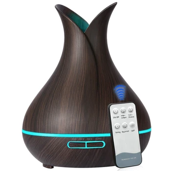 

400Ml Air Humidifier Essential Oil Diffuser Aroma Lamp Aromatherapy Electric Aroma Diffuser Mist Maker For Home Deep Color Eu Pl