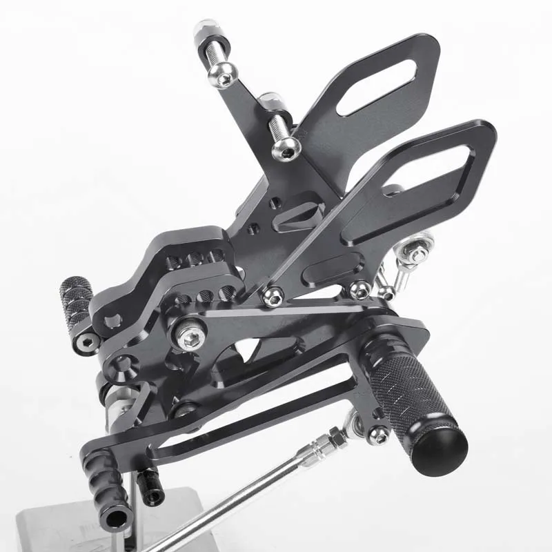 SMOK педаль мотоцикла для Kawasaki ZX10R 2004-2005 алюминиевый сплав Rearset подножки черный серебристый красный синий зеленый