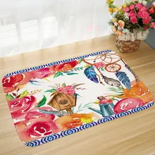 Мандала узор мультяшный стиль ковры противоскользящие напольные коврики цветочный принт передняя дверь коврики 40x60 50x80 см