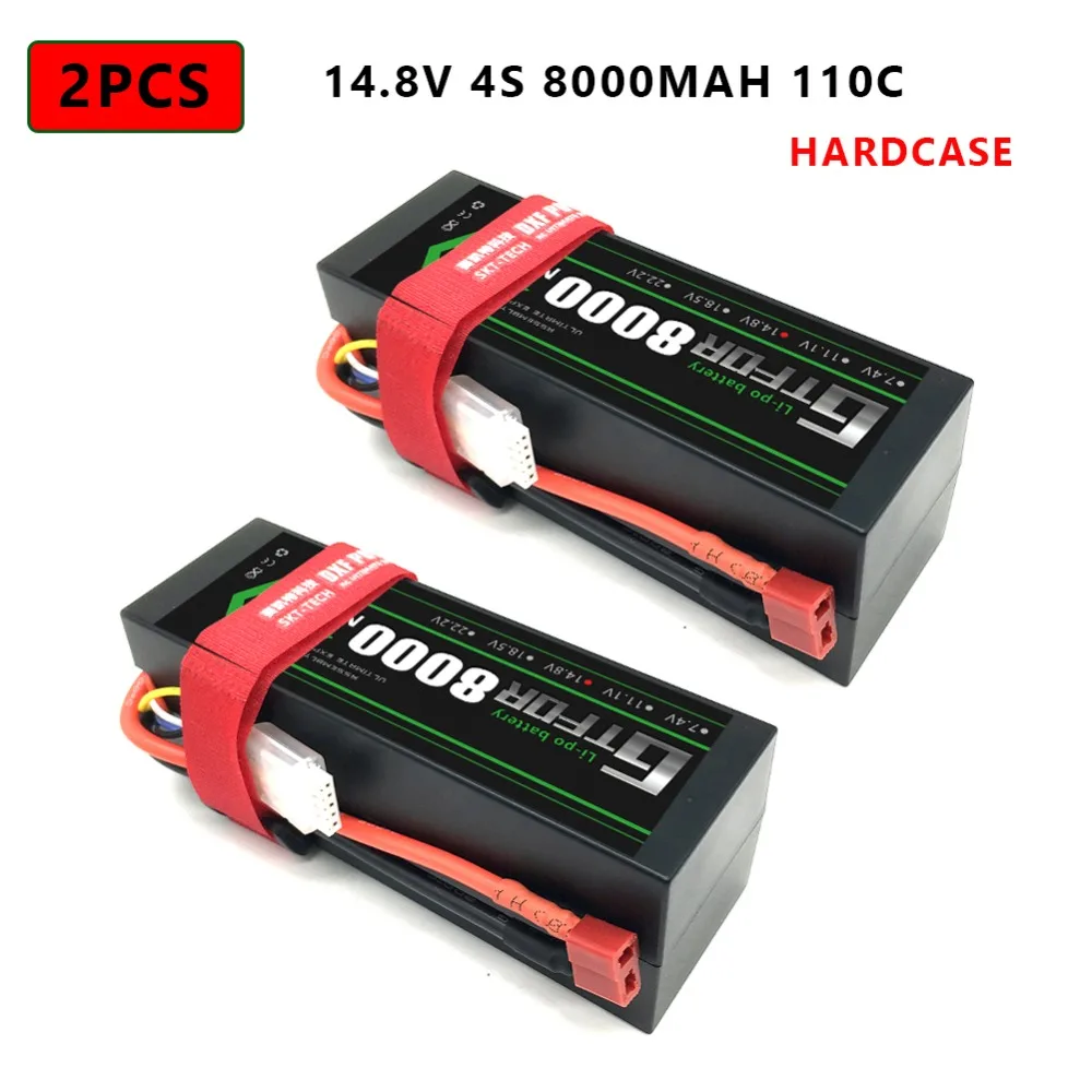 DXF Lipo батарея 4S 8000mah 8400mah 14,8 V 110C 220C Hardcase для 1/8 1/10 масштаб Электрический радиоуправляемый Багги Truggy гусеничный автомобиль