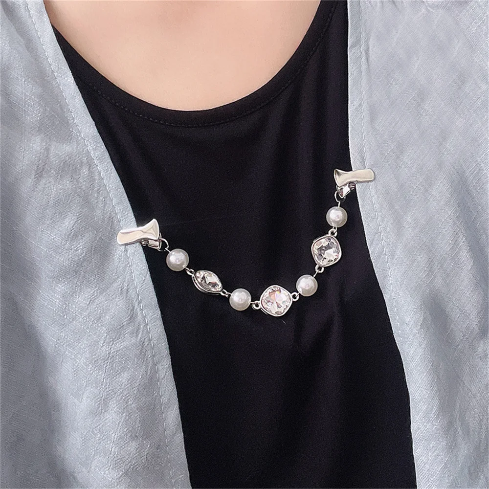 1pc Elegant Plastic Flower Decor Faux Pearl Beaded Necklace For Women For  Daily Life