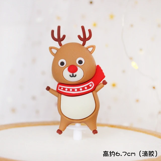 Merry Christmas Cake Toppers Santa Claus Doll Cake Decor Angel Doll Cupcake Topper 2021 Merry Christmas Decor for Home Noel cake topper