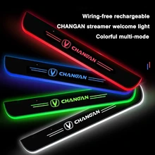 For Changan CC CS35 CS85 CS95 CS75 CS15 Alsvin Eado CX70 CX20 CX30 CS70 CS55 Car Door LED Welcome Pedal Car Scuff Plate Pedal