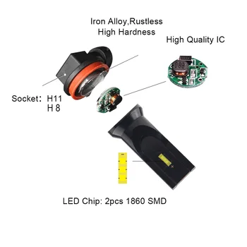 

Accessories LED Lights DC9-24V Waterproof 2Pcs Set 30W 1000LM Replacement