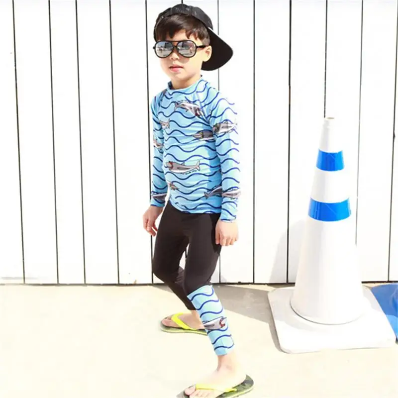 Boys' Swimsuit Whole Body Rash Protection UV Protection 3-11y