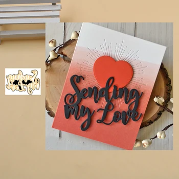 

Sending my Love Metal Cutting Dies Stencils for DIY Scrapbook Photo Album Paper Card Decorative Craft Embossing Dies