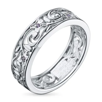 

Ring of silver with amethyst