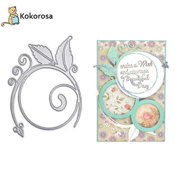 

Kokorosa Leaf Swirly Metal Cutting Dies Feather Stencils Card Making Craft Dies Scrapbooking Embossing Stencil Die Cut Decor